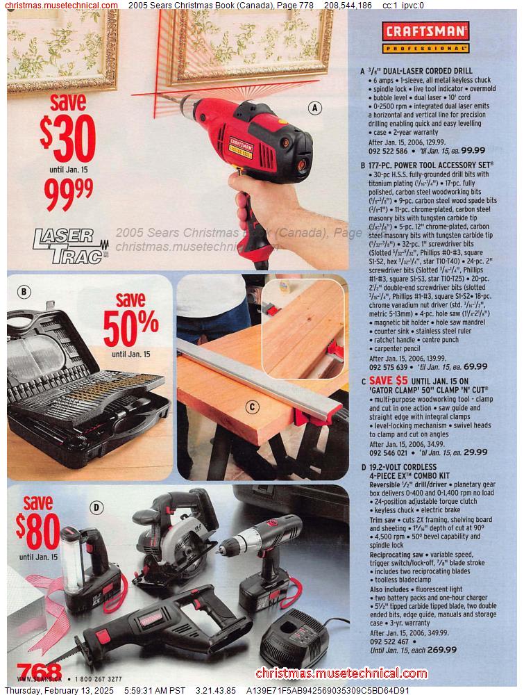 2005 Sears Christmas Book (Canada), Page 778