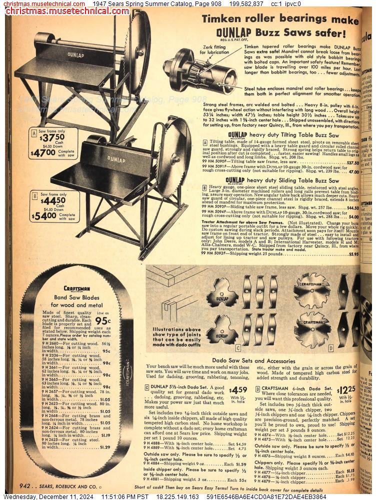 1947 Sears Spring Summer Catalog, Page 908