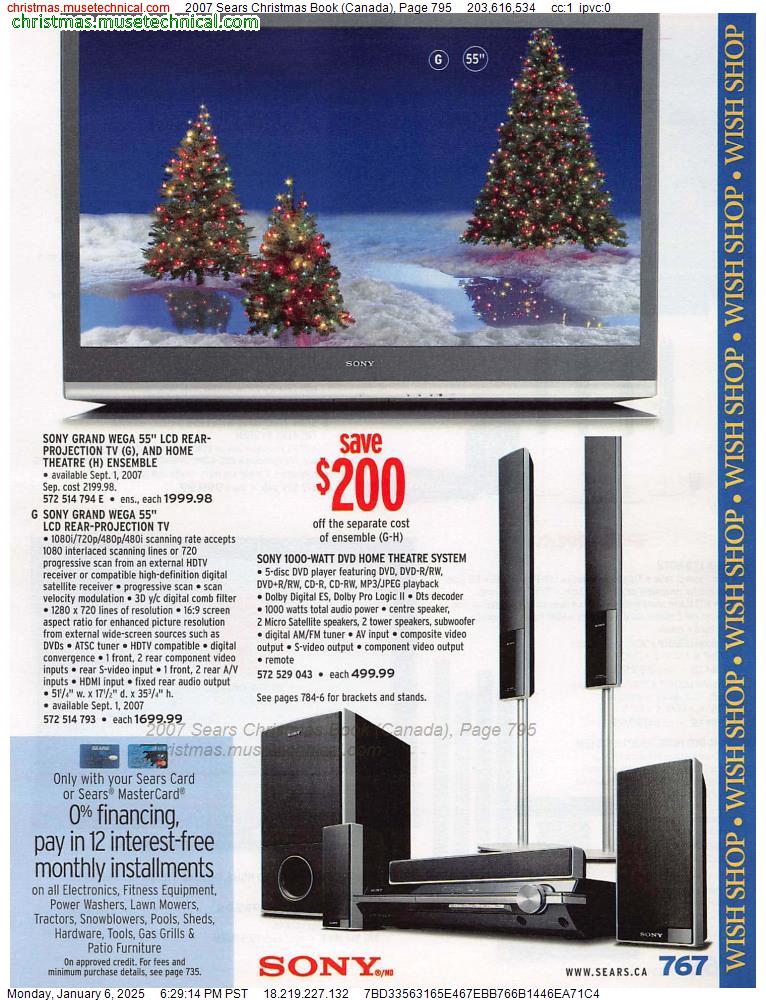 2007 Sears Christmas Book (Canada), Page 795