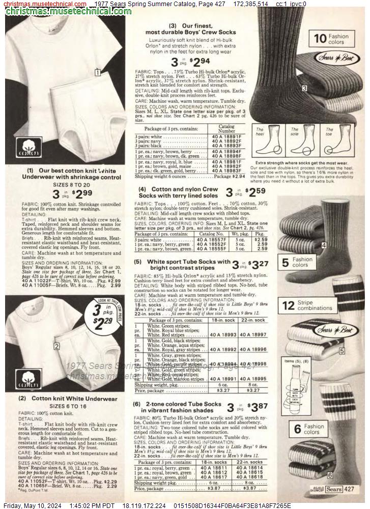 1977 Sears Spring Summer Catalog, Page 427