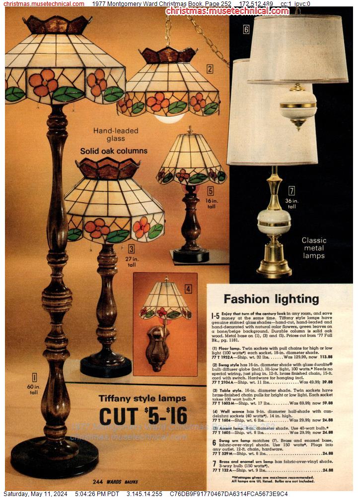 1977 Montgomery Ward Christmas Book, Page 252