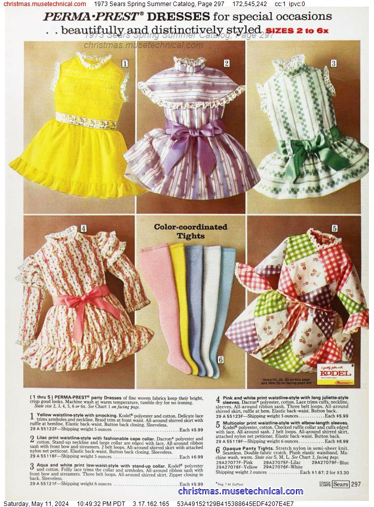 1973 Sears Spring Summer Catalog, Page 297