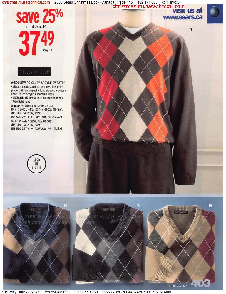 2006 Sears Christmas Book (Canada), Page 415