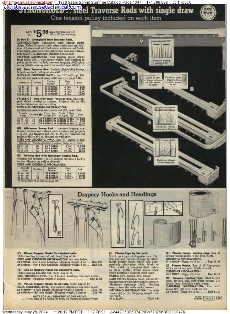 1976 Sears Spring Summer Catalog, Page 1347
