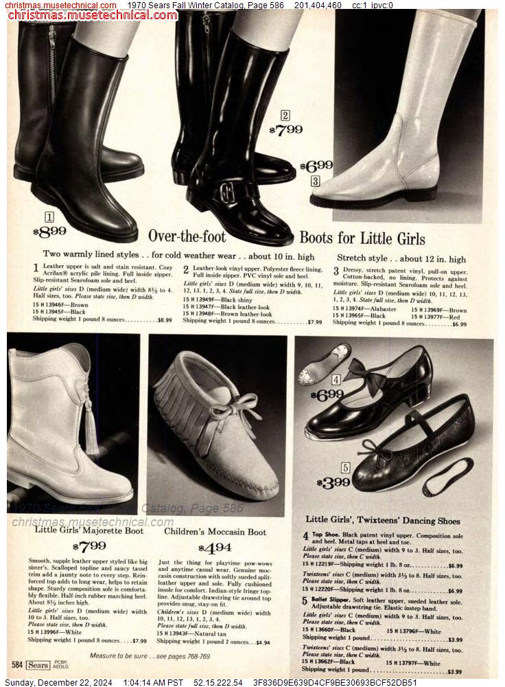 1970 Sears Fall Winter Catalog, Page 586