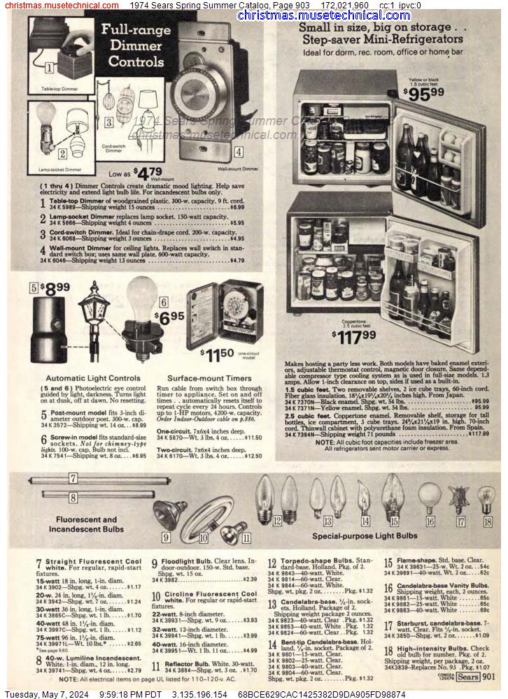 1974 Sears Spring Summer Catalog, Page 903