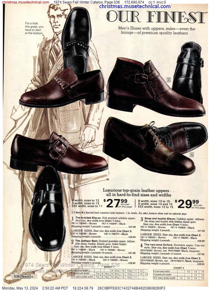 1974 Sears Fall Winter Catalog, Page 536