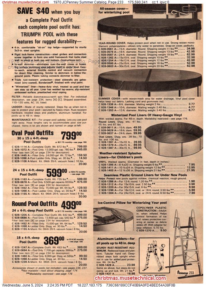 1970 JCPenney Summer Catalog, Page 233