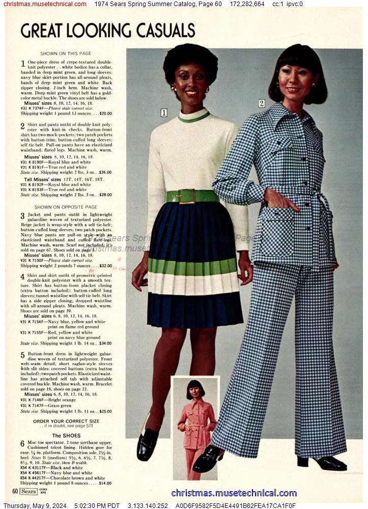 1974 Sears Spring Summer Catalog, Page 60