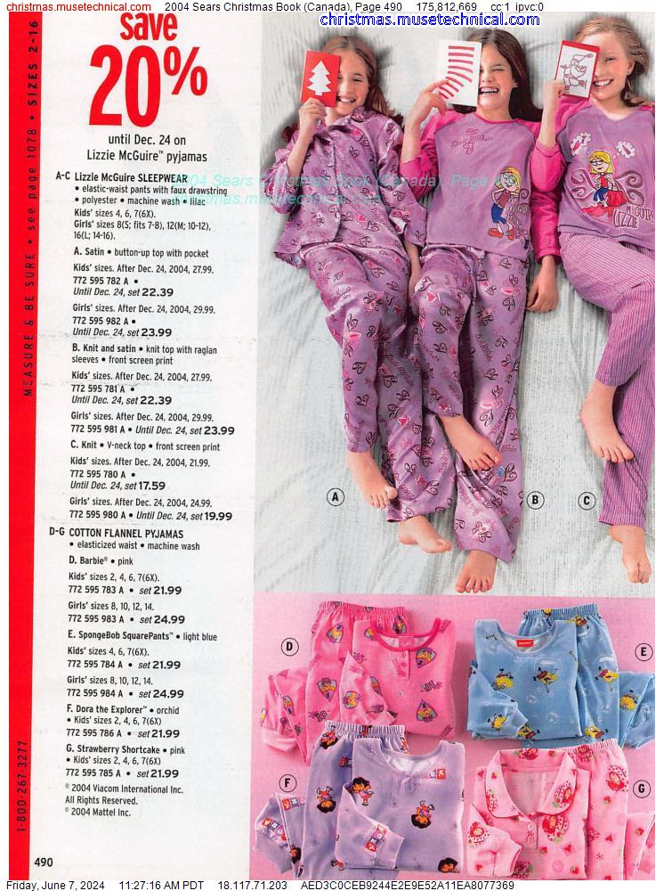 2004 Sears Christmas Book (Canada), Page 490