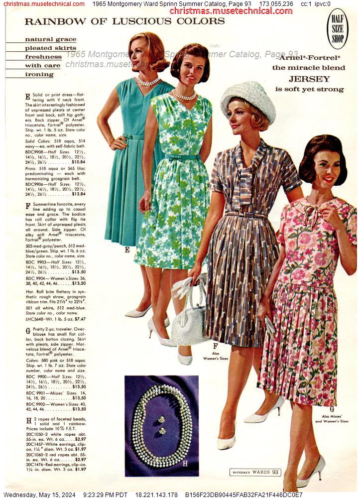 1965 Montgomery Ward Spring Summer Catalog, Page 93