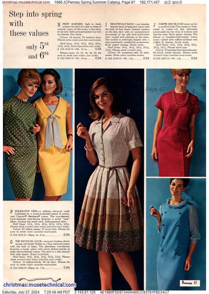 1966 JCPenney Spring Summer Catalog, Page 87