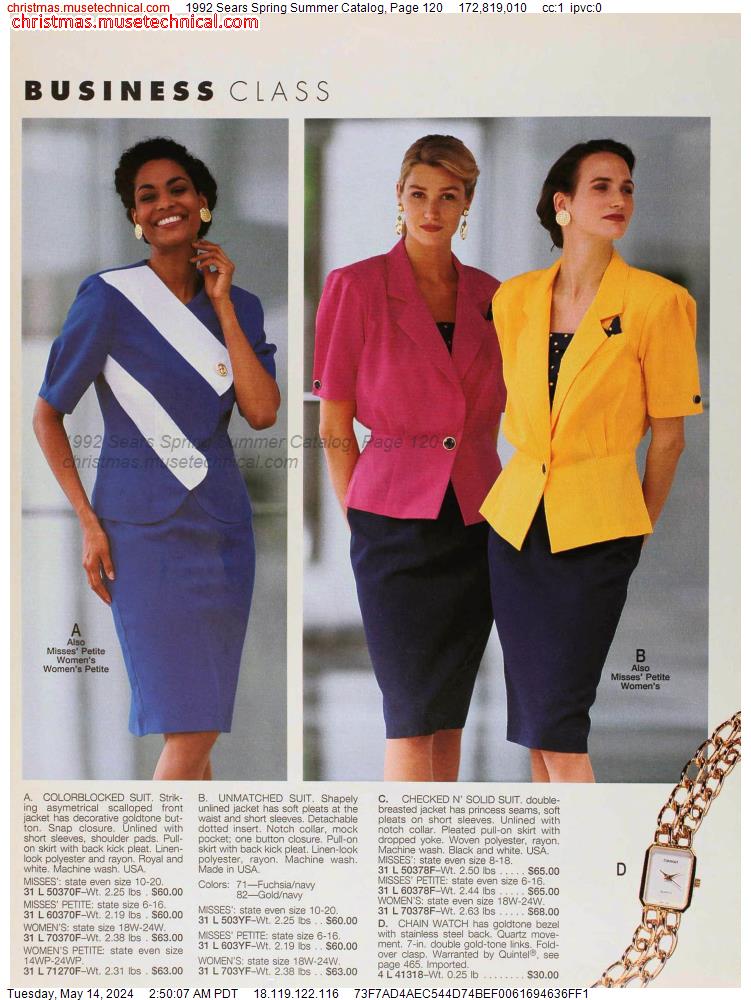 1992 Sears Spring Summer Catalog, Page 120