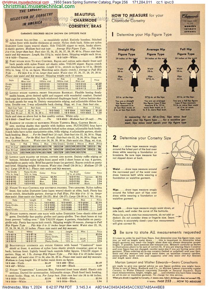 1950 Sears Spring Summer Catalog, Page 256