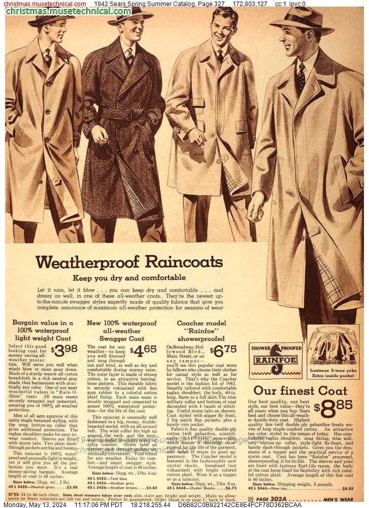 1942 Sears Spring Summer Catalog, Page 327