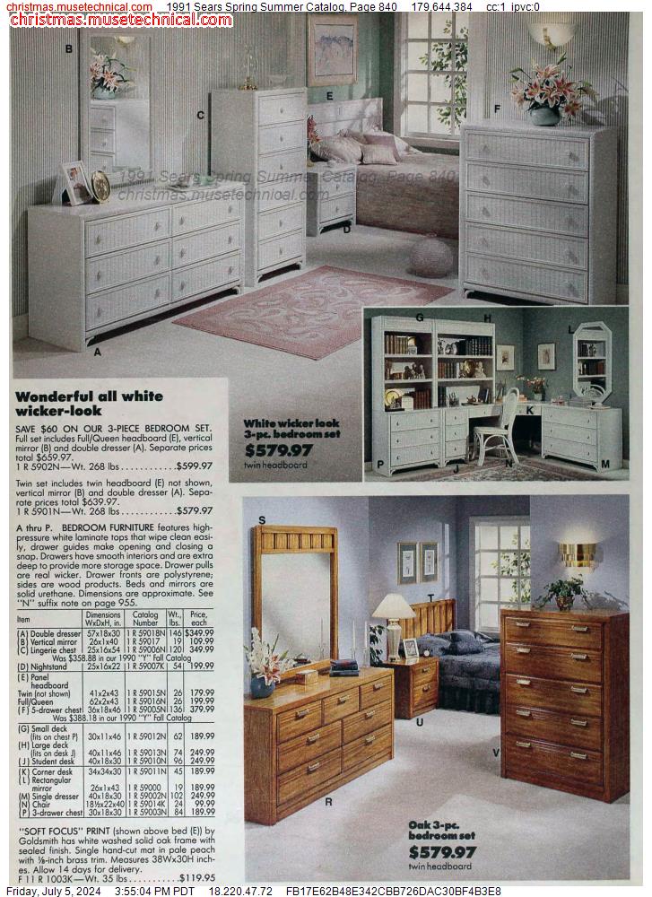 1991 Sears Spring Summer Catalog, Page 840