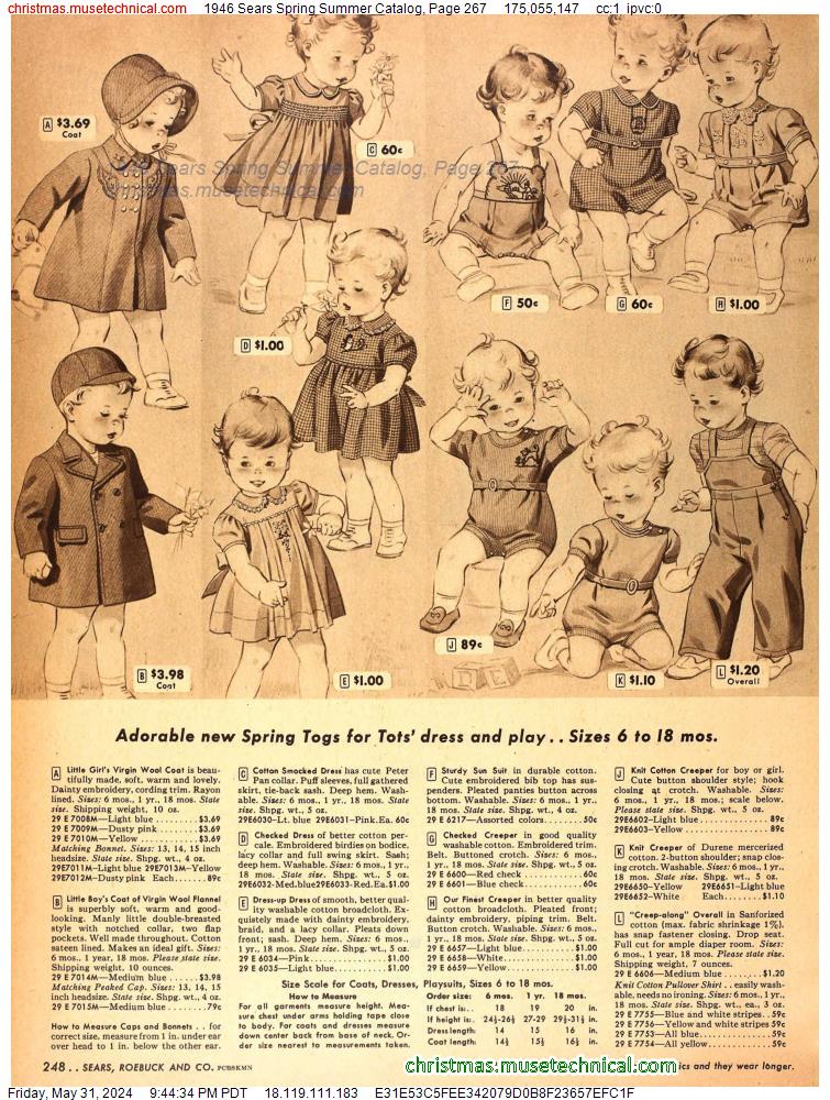 1946 Sears Spring Summer Catalog, Page 267