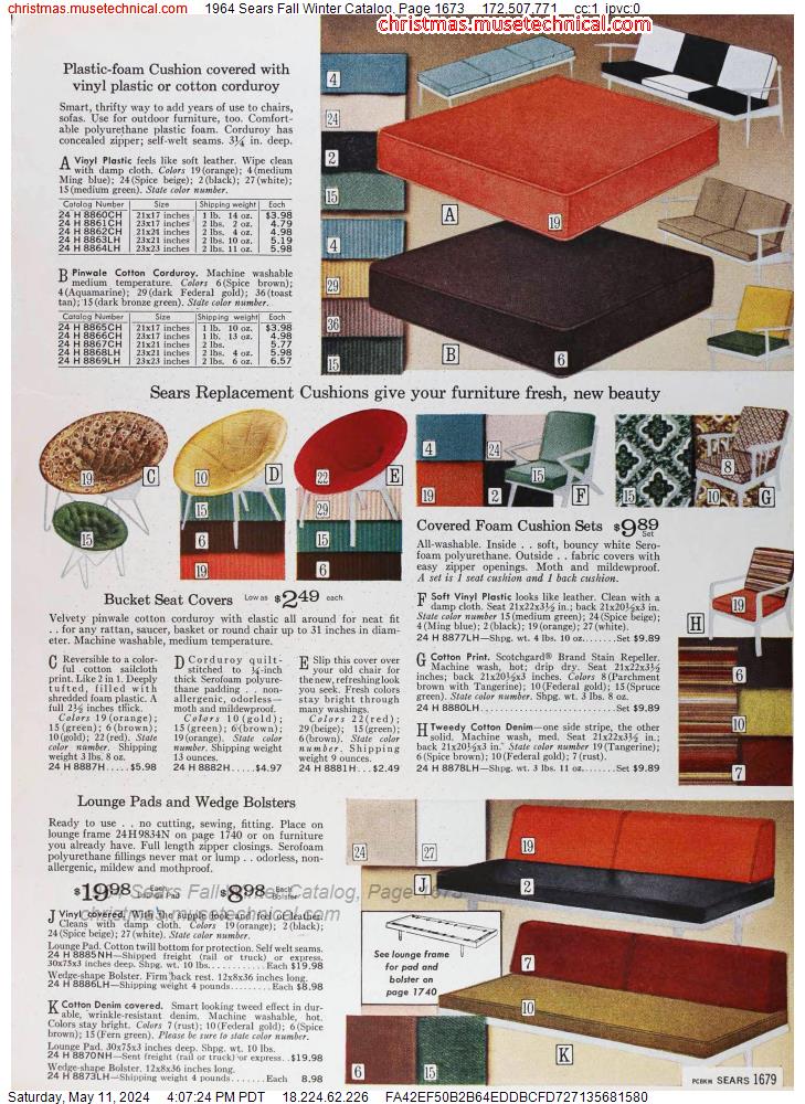 1964 Sears Fall Winter Catalog, Page 1673