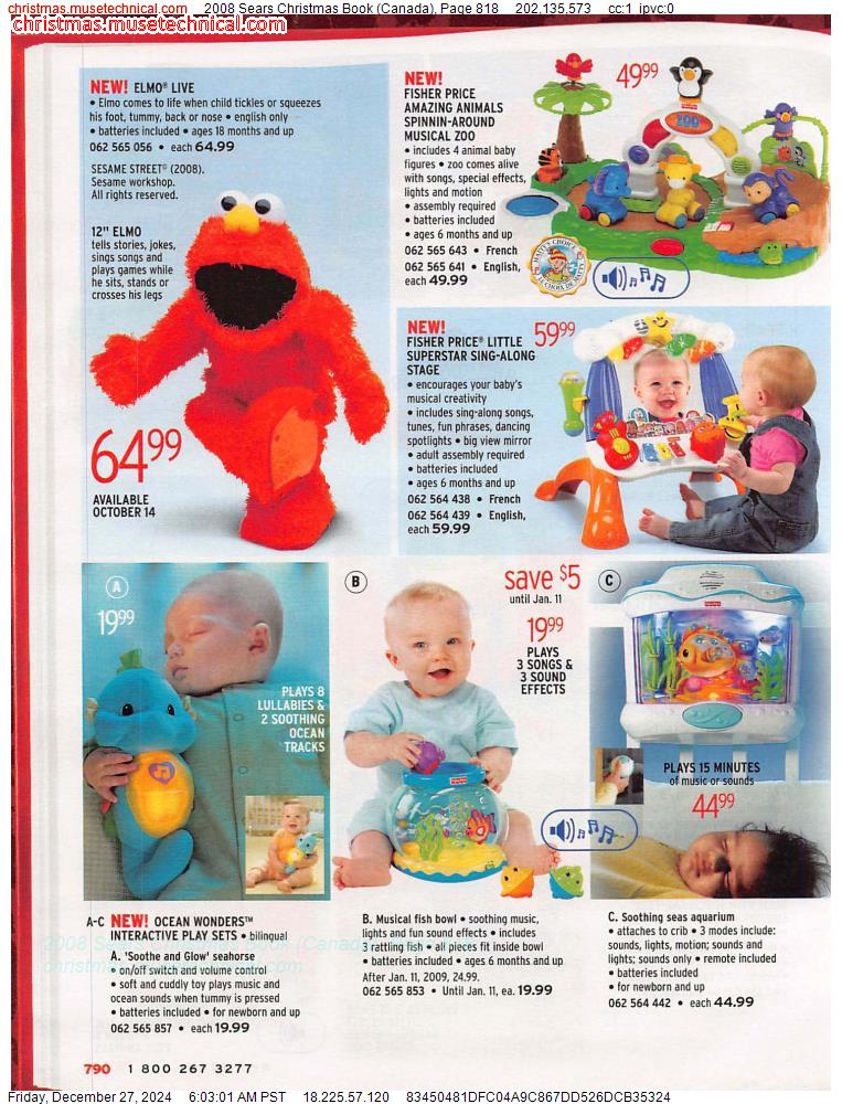 2008 Sears Christmas Book (Canada), Page 818