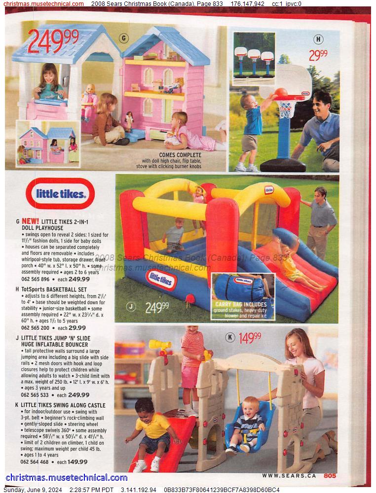 2008 Sears Christmas Book (Canada), Page 833