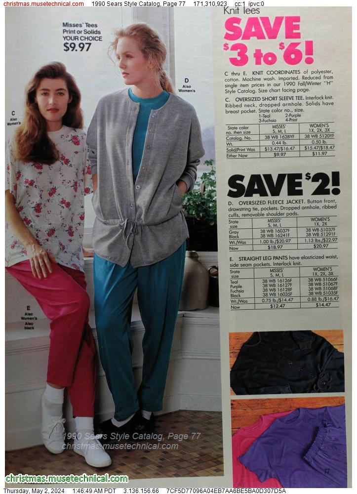 1990 Sears Style Catalog, Page 77