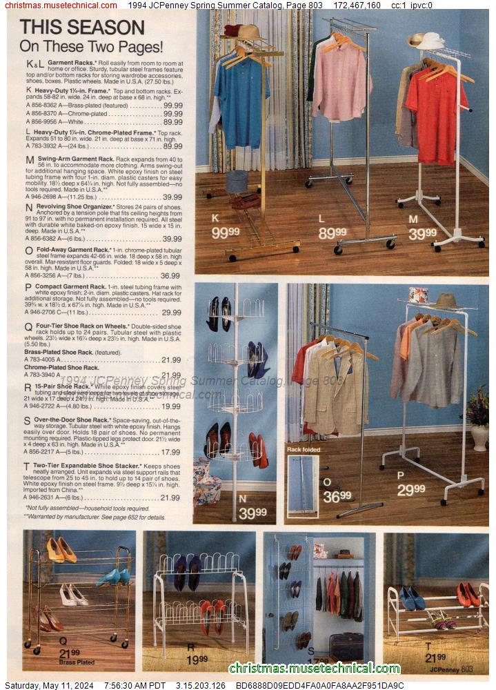 1994 JCPenney Spring Summer Catalog, Page 803