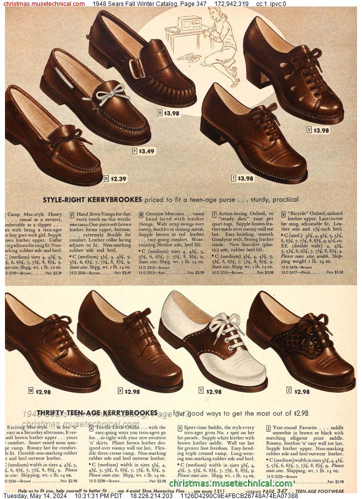 1948 Sears Fall Winter Catalog, Page 347