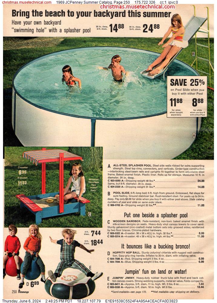 1969 JCPenney Summer Catalog, Page 250