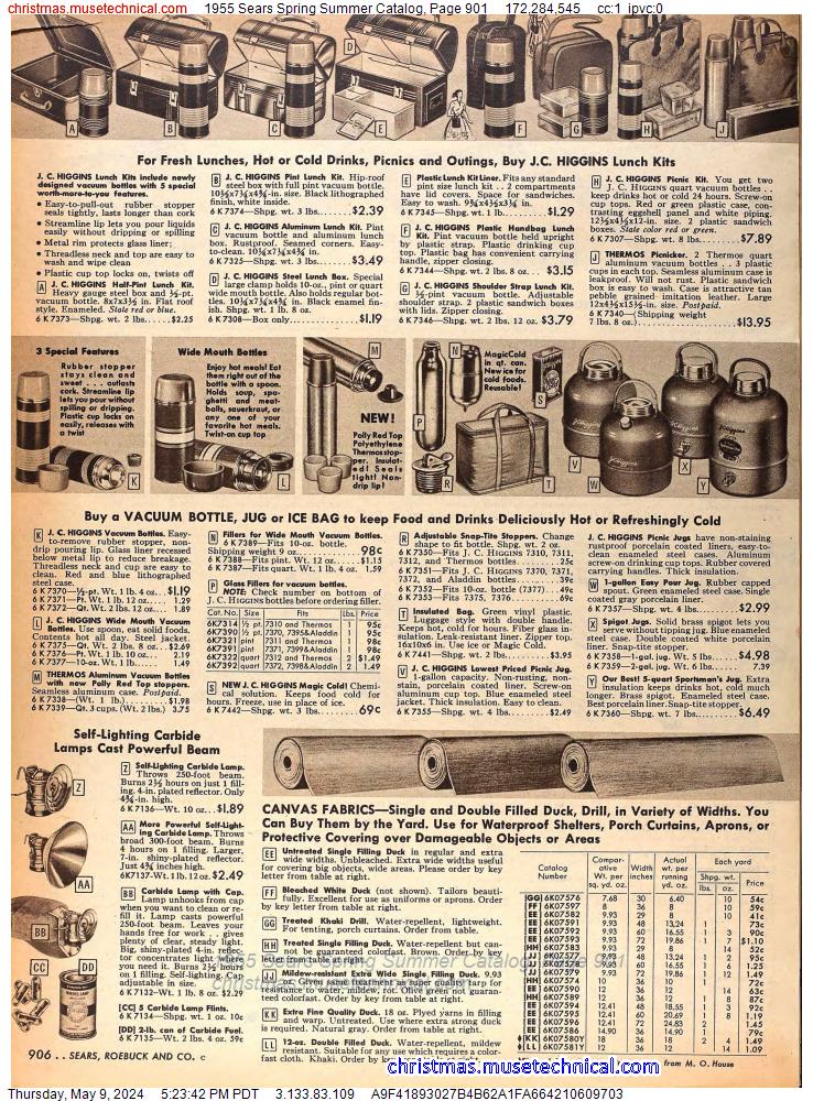 1955 Sears Spring Summer Catalog, Page 901