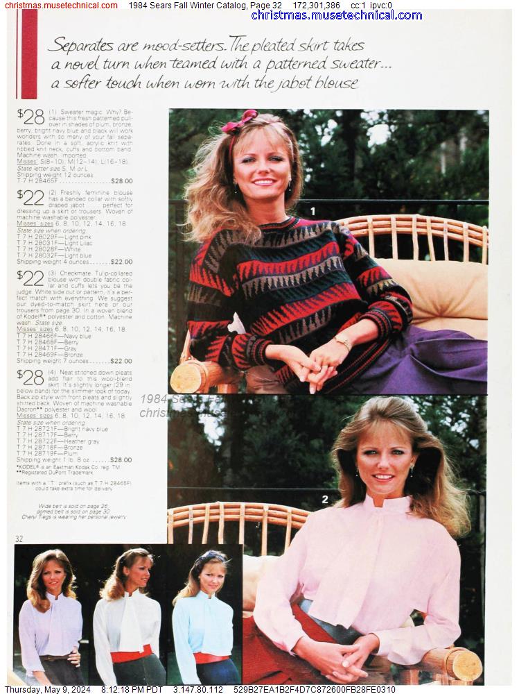 1984 Sears Fall Winter Catalog, Page 32