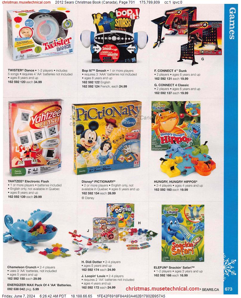 2012 Sears Christmas Book (Canada), Page 701