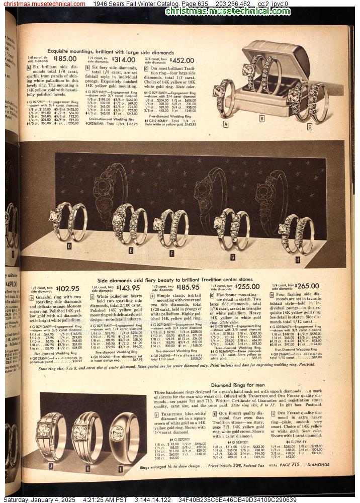 1946 Sears Fall Winter Catalog, Page 635