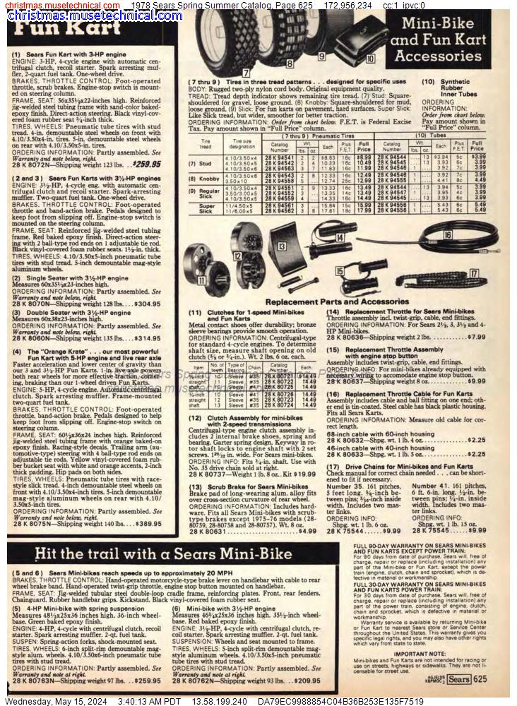 1978 Sears Spring Summer Catalog, Page 625