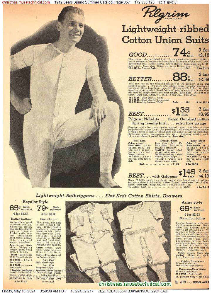 1942 Sears Spring Summer Catalog, Page 357
