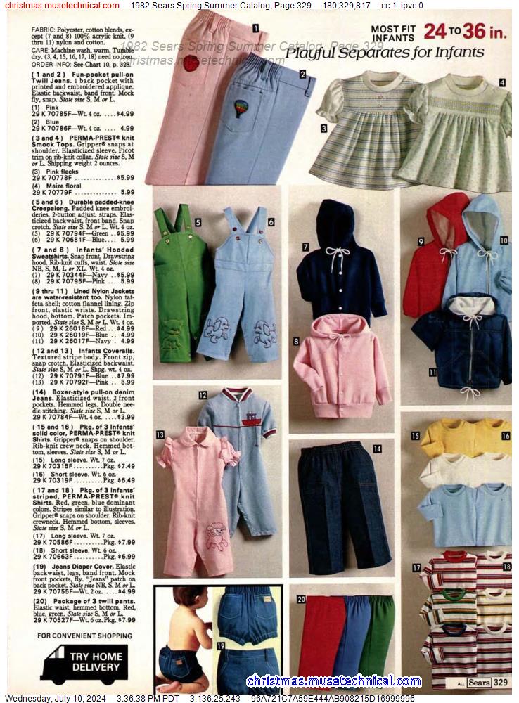 1982 Sears Spring Summer Catalog, Page 329