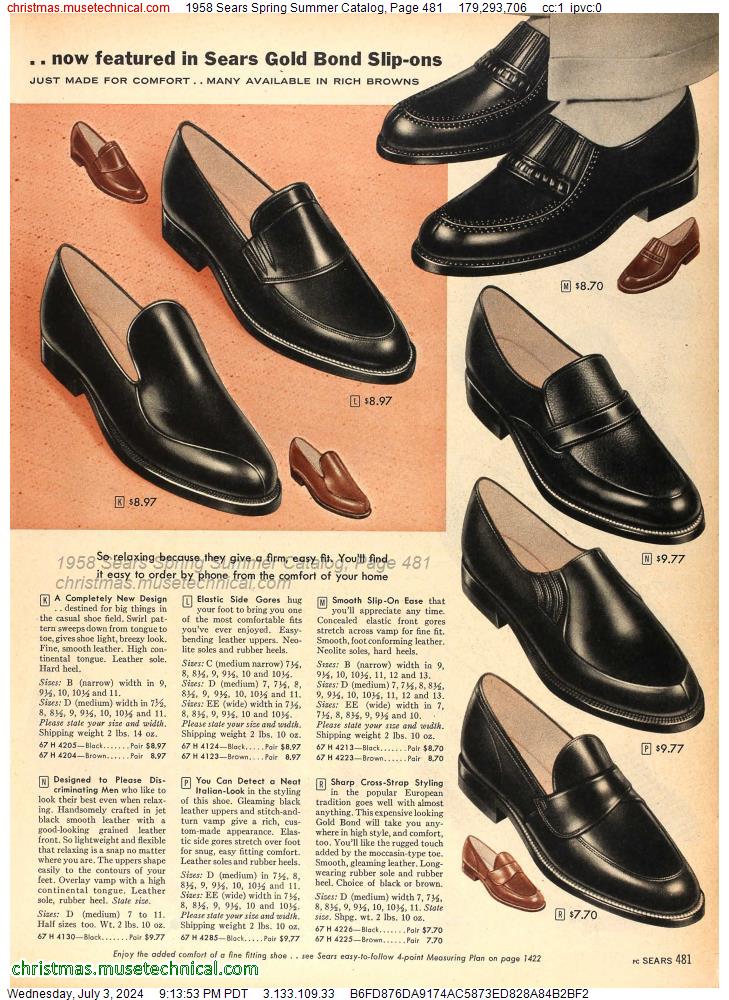 1958 Sears Spring Summer Catalog, Page 481