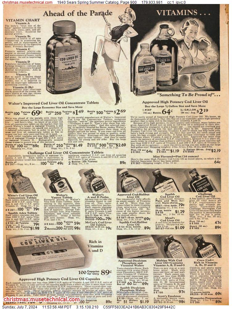 1940 Sears Spring Summer Catalog, Page 900