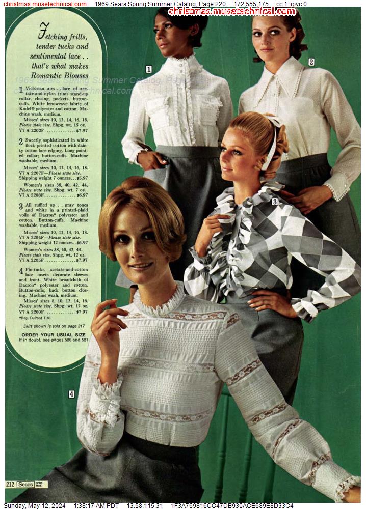 1969 Sears Spring Summer Catalog, Page 220