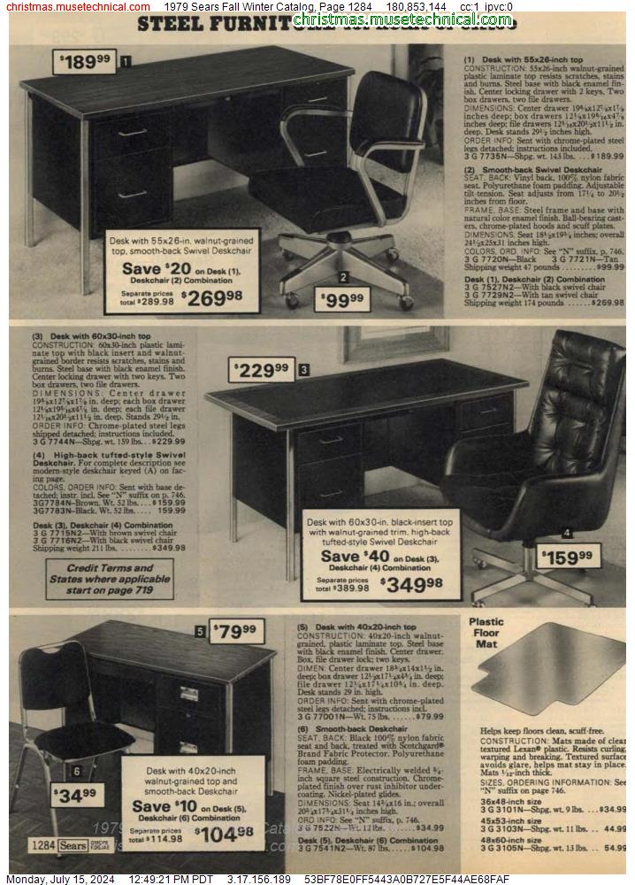 1979 Sears Fall Winter Catalog, Page 1284