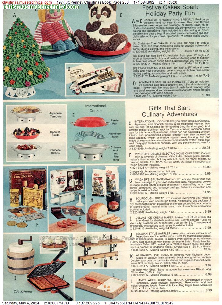 1974 JCPenney Christmas Book, Page 250