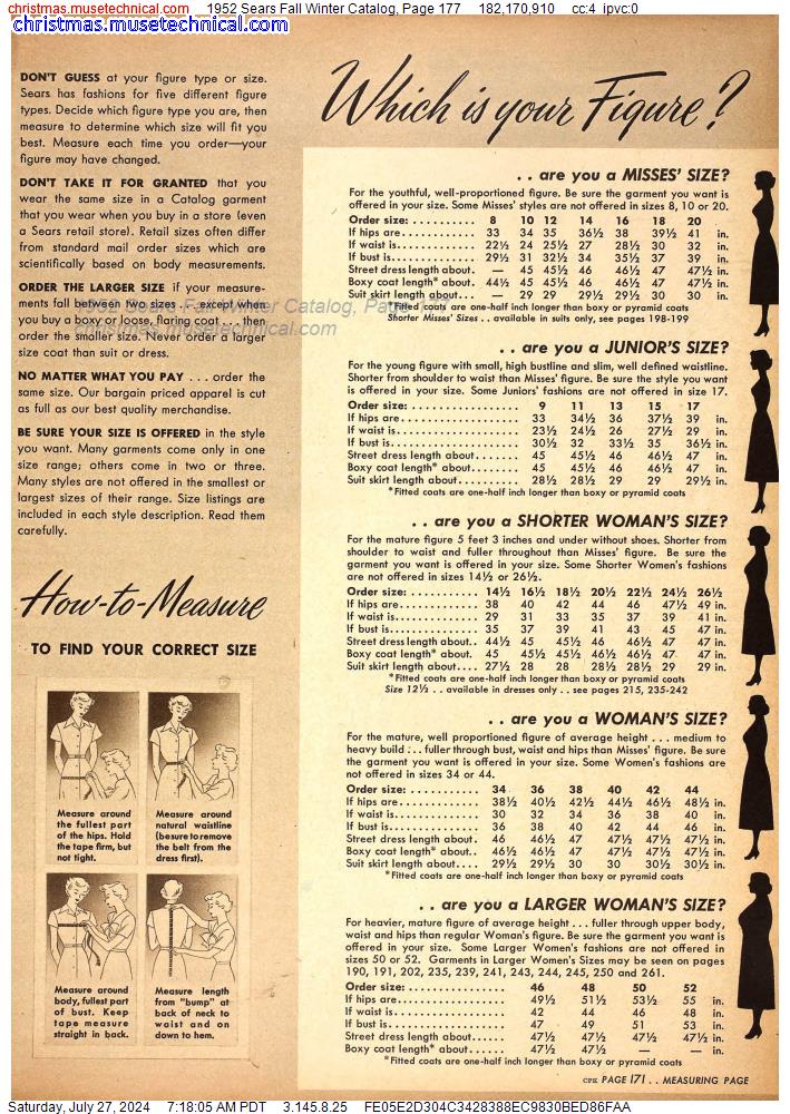 1952 Sears Fall Winter Catalog, Page 177