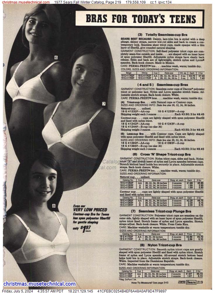 Sears Spandex Bras for Women