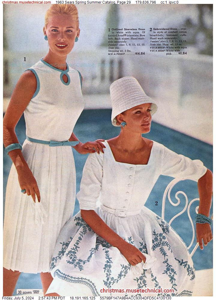 1963 Sears Spring Summer Catalog, Page 29