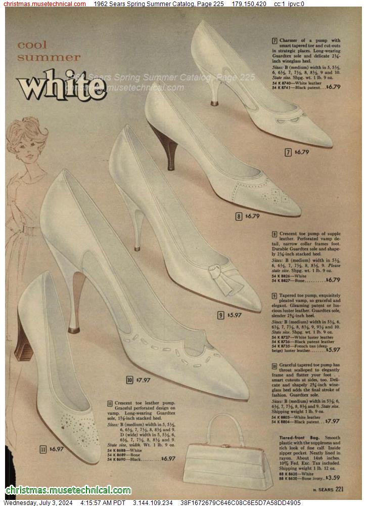 1962 Sears Spring Summer Catalog, Page 225