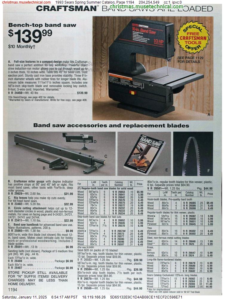 1993 Sears Spring Summer Catalog, Page 1194