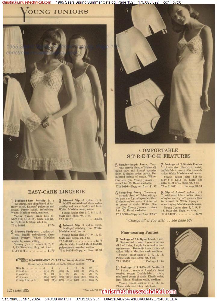 1965 Sears Spring Summer Catalog, Page 152