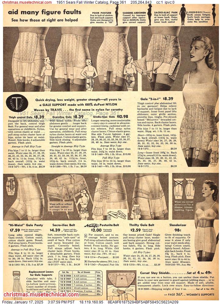 1951 Sears Fall Winter Catalog, Page 361