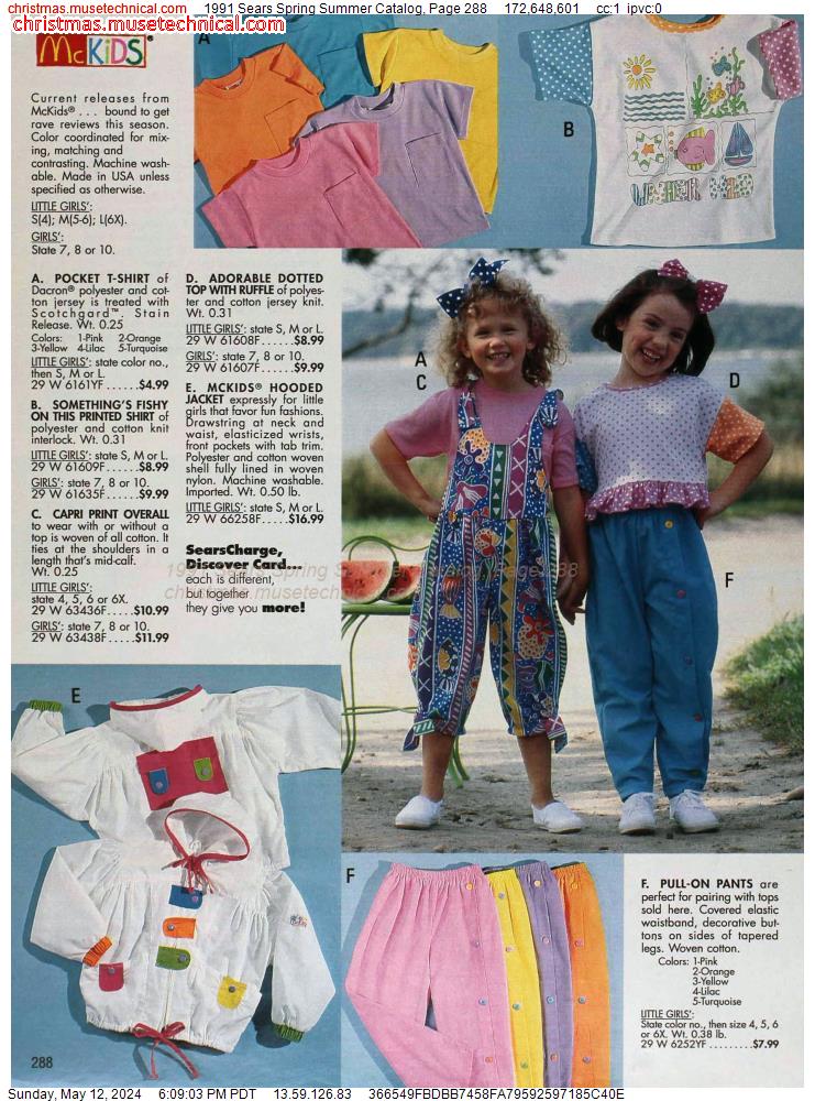 1991 Sears Spring Summer Catalog, Page 288