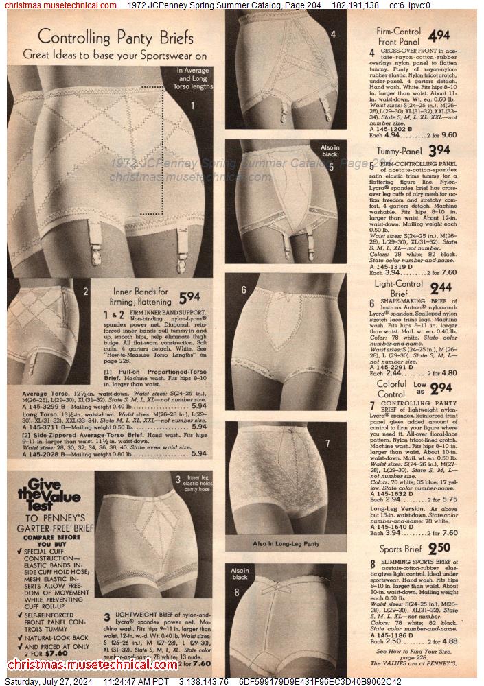 1972 JCPenney Spring Summer Catalog, Page 204