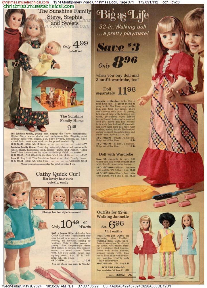 1974 Montgomery Ward Christmas Book, Page 371